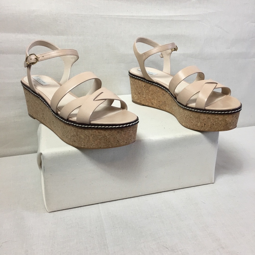Cole Haan Jianna Wedge Sandal - Size 9.5 - Nude
